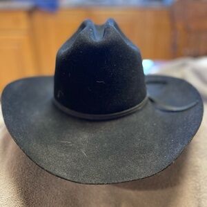 Vtg Bailey Stampede Western Cowboy Black Hat, sz 7, Unisex